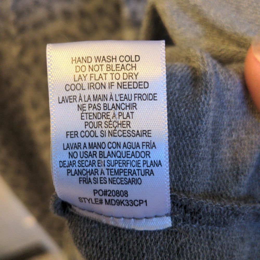 2/$20 Collection by Bobeau Grey Leopard Print Casual Cotton Dress w/Hood Sz XS - Picture 9 of 9